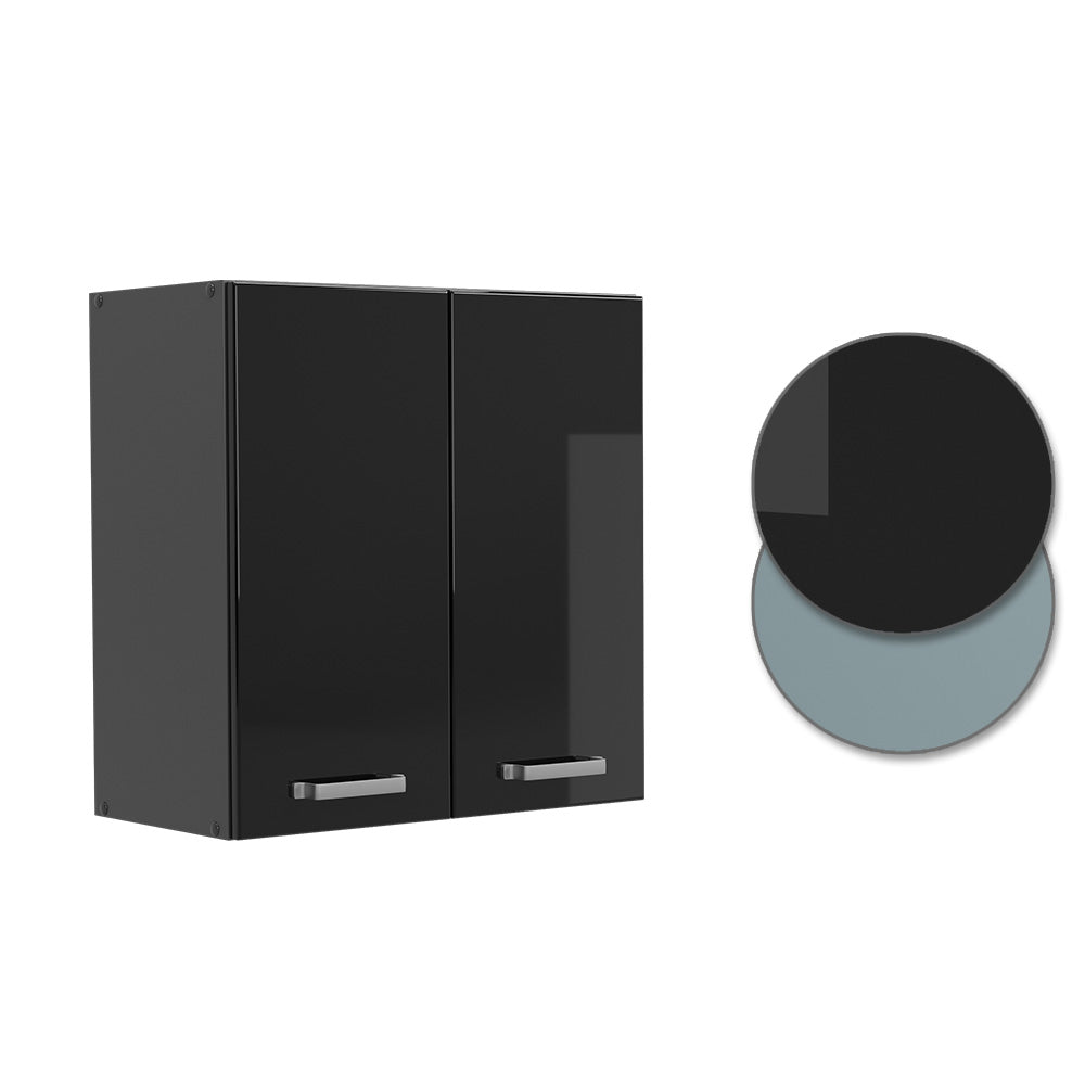 Vicco Pensile da cucina Nero lucido 60 cm