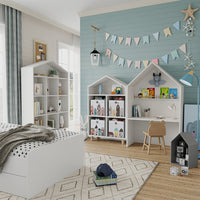 Vicco Scatola pieghevole Grigio (città) 30 x 30 cm (motivo città)