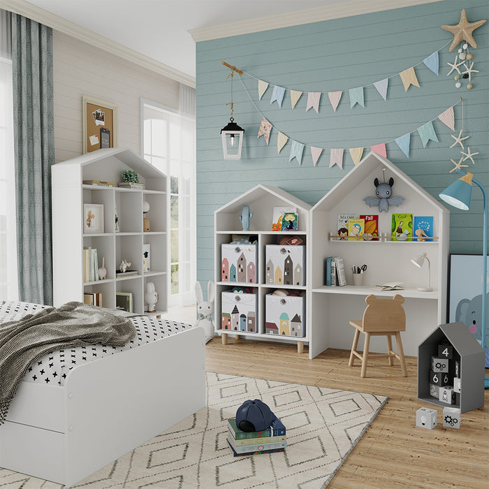 Vicco Scatola pieghevole Grigio (città) 30 x 30 cm (motivo città)