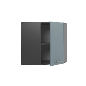 Vicco Mobile angolare da cucina Grigio-blu 57 cm