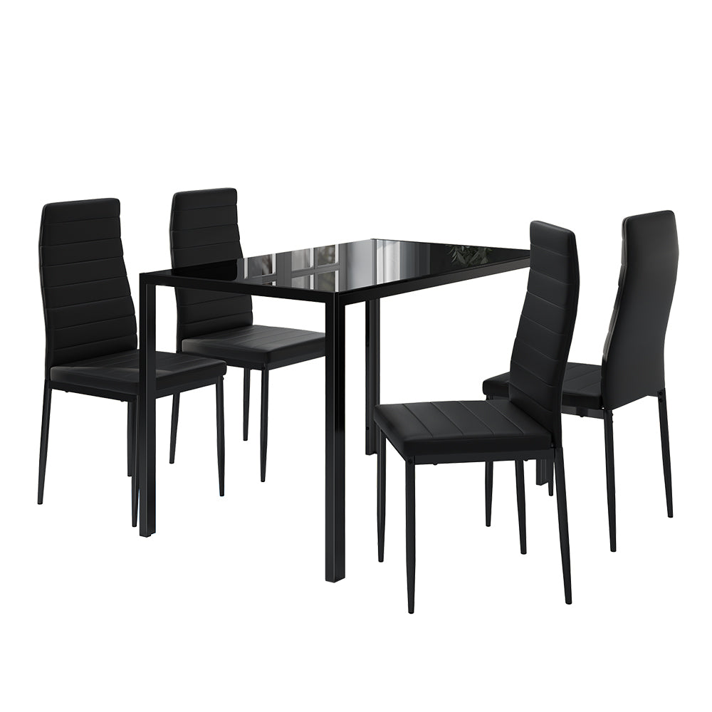 Vicco Set di tavoli da pranzo Nero 120 x 75 cm Set di 4