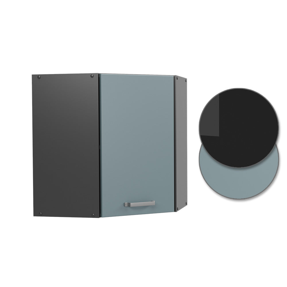 Vicco Mobile angolare da cucina Grigio-blu 57 cm