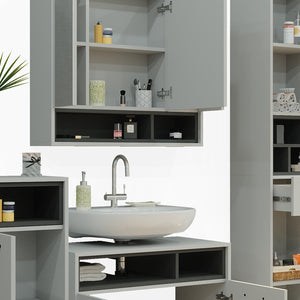 Vicco Set di mobili da bagno Grigio 4 parti