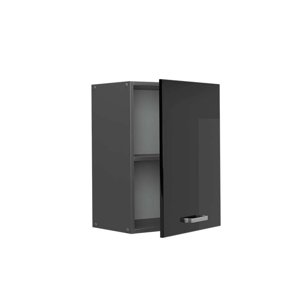 Vicco Pensile da cucina Nero lucido 45 cm