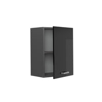 Vicco Pensile da cucina Nero lucido 45 cm