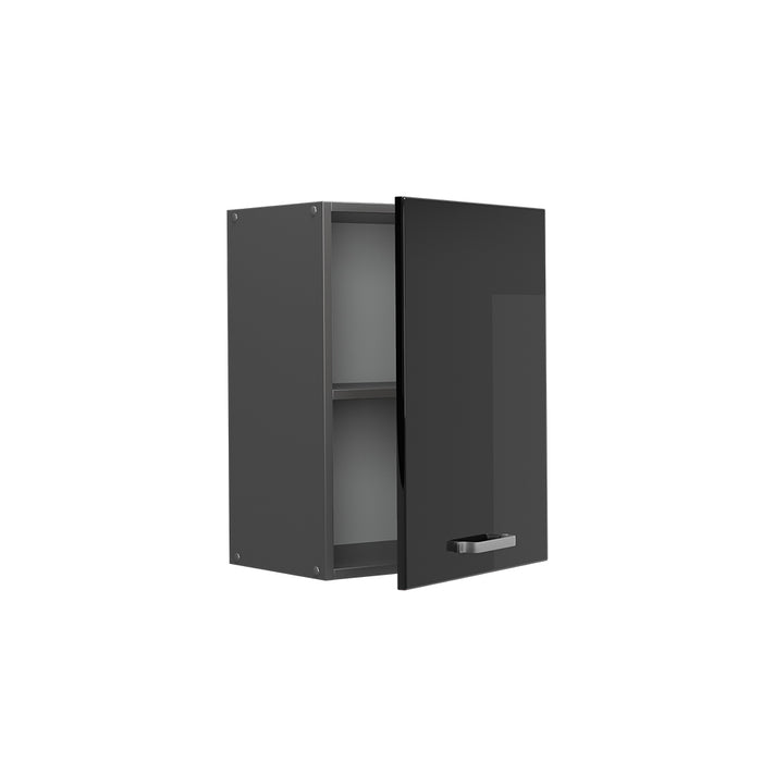 Vicco Pensile da cucina Nero lucido 45 cm