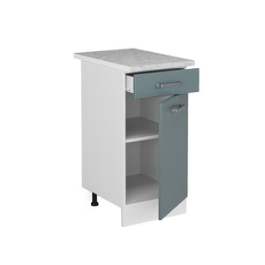 Vicco Mobiletto base per cucina Grigio-blu 40 cm , PL Marmo