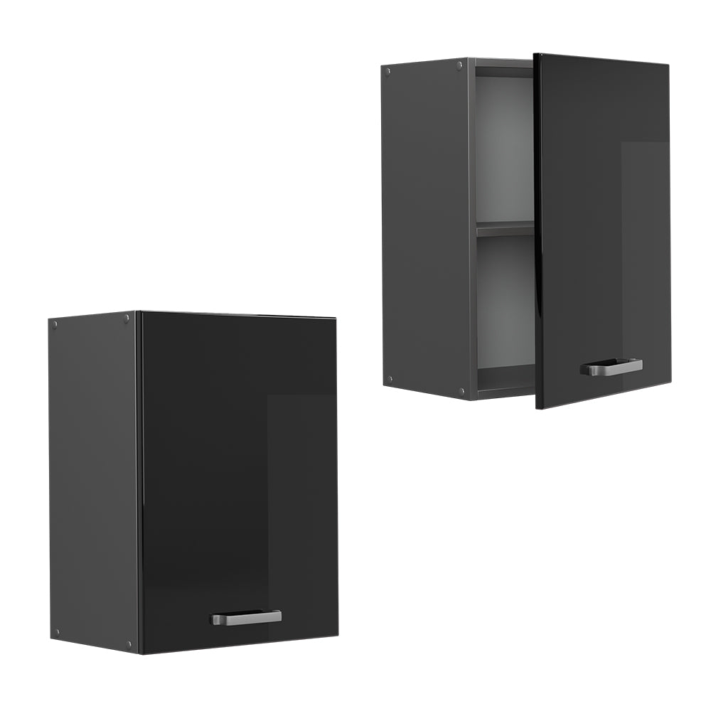 Vicco Pensile da cucina Nero lucido 45 cm