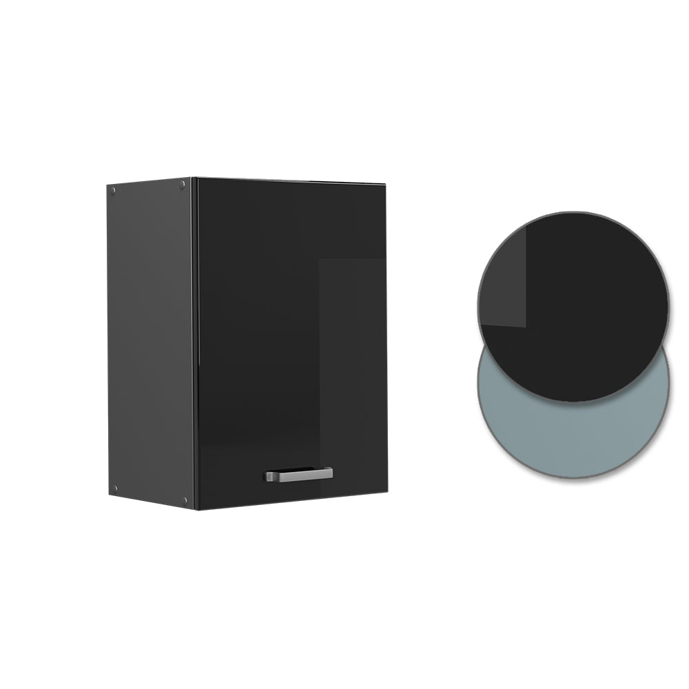 Vicco Pensile da cucina Nero lucido 45 cm