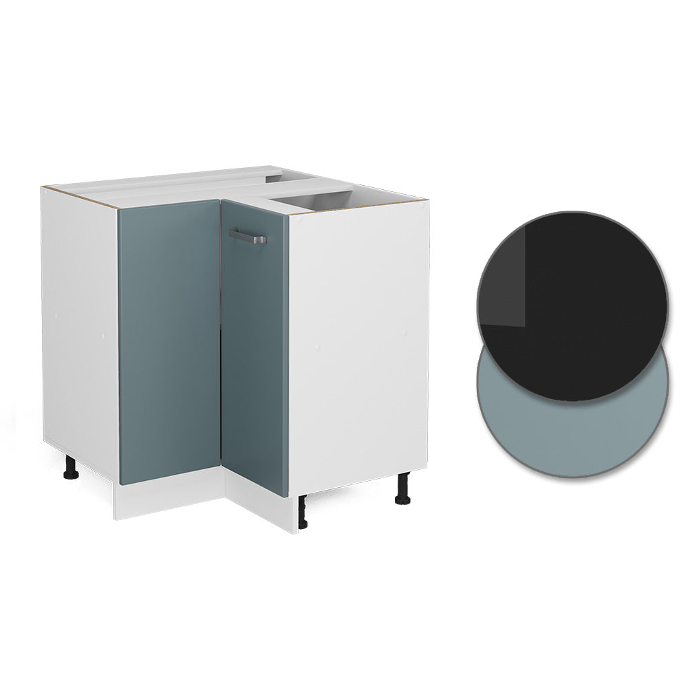 Vicco Armadio universale ad angolo Grigio-blu 75.6 cm con anta, senza piano di lavoro