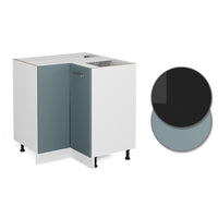 Vicco Armadio universale ad angolo Grigio-blu 75.6 cm con anta, senza piano di lavoro