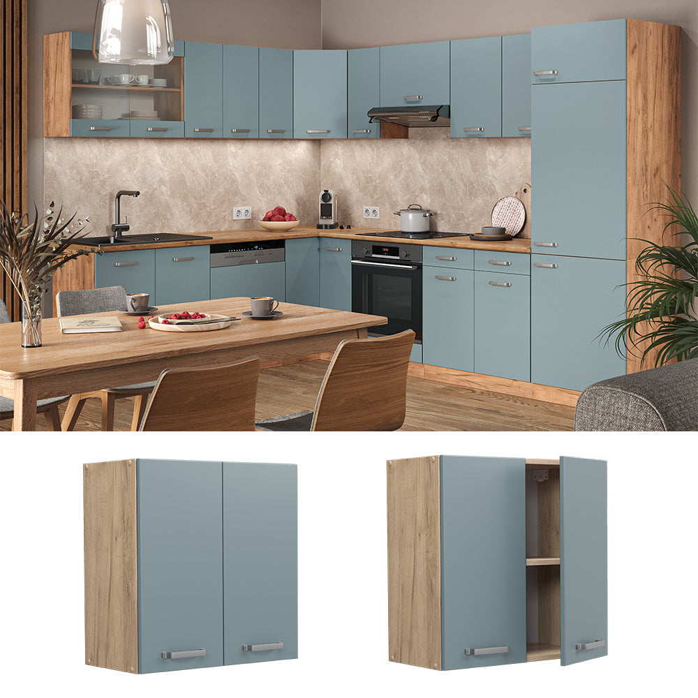 Vicco Pensile da cucina Grigio-blu 60 cm