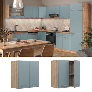 Vicco Pensile da cucina Grigio-blu 60 cm
