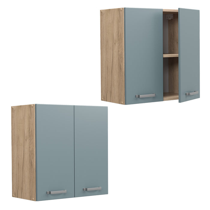 Vicco Pensile da cucina Grigio-blu 60 cm