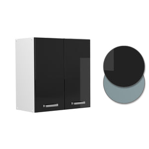 Vicco Pensile da cucina Nero lucido 60 cm