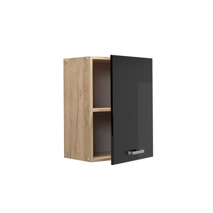 Vicco Pensile da cucina Nero lucido 45 cm