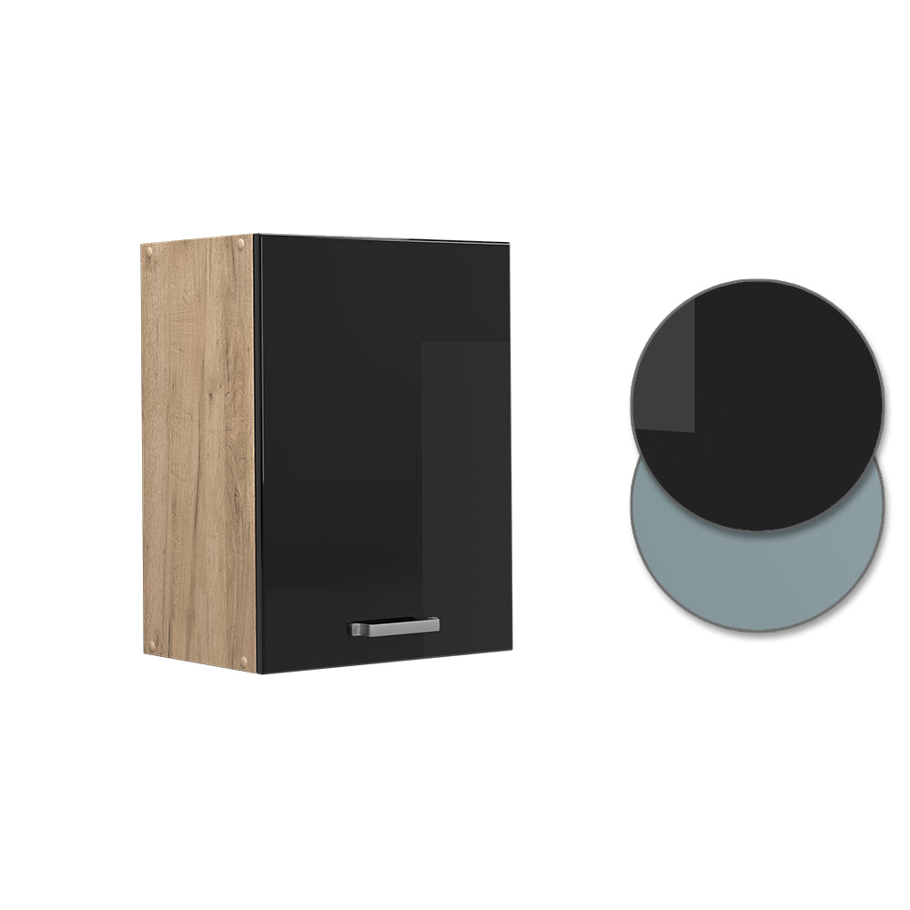 Vicco Pensile da cucina Nero lucido 45 cm