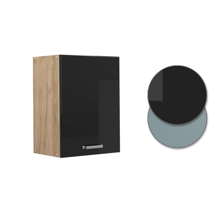 Vicco Pensile da cucina Nero lucido 45 cm