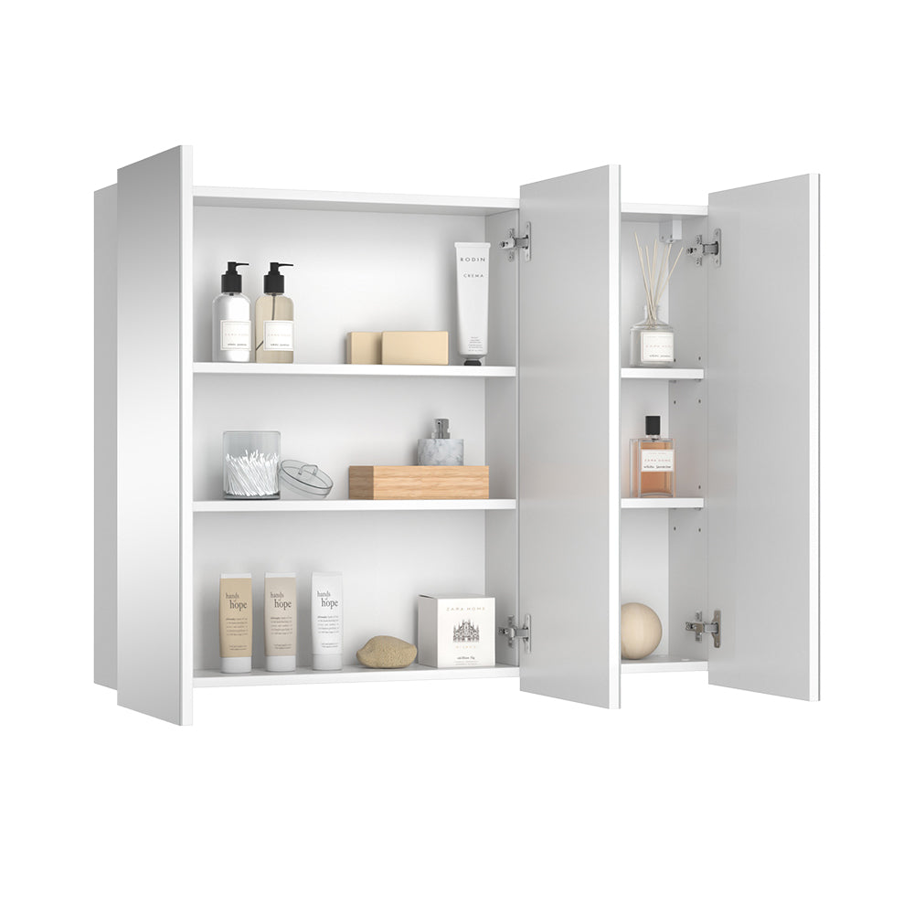 Vicco Specchio contenitore bagno Bianco 100 x 79.8 cm con 3 porte