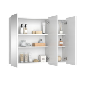Vicco Specchio contenitore bagno Bianco 100 x 79.8 cm con 3 porte