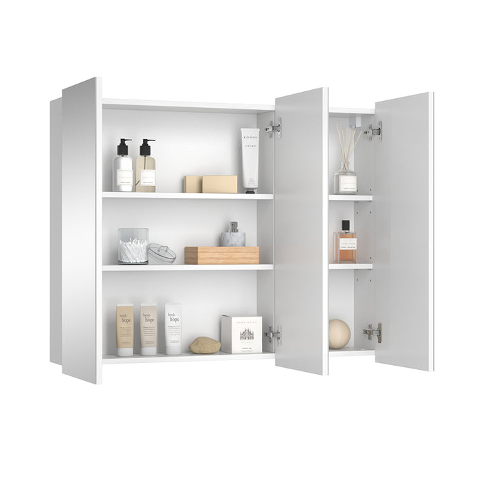 Vicco Specchio contenitore bagno Bianco 100 x 79.8 cm con 3 porte