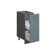 Vicco Armadio cucina dispensa alto Grigio-blu 30 cm senza piano di lavoro
