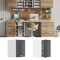 Vicco Pensile universale Antracite lucido 57 cm Pensile ad angolo con anta