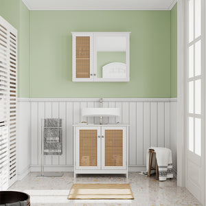 Vicco Set di mobili da bagno Bianco 2 parti