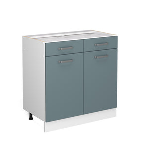 Vicco Armadio da cucina con cassetto  Grigio-blu 80 cm , senza piano di lavoro