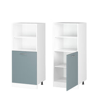 Vicco Dispensa universale Grigio-blu 60 cm con ripiani aperti e anta