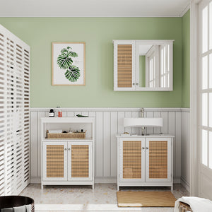 Vicco Set di mobili da bagno Bianco 3 pezzi