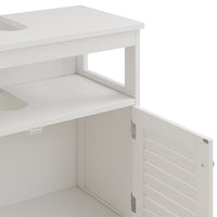 Vicco Mobile sottolavabo per bagno Bianco 60 x 60 cm con 2 ante e vano a giorno