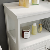 Vicco Mobiletto bagno Bianco 60 x 80 cm con ante e vano a giorno