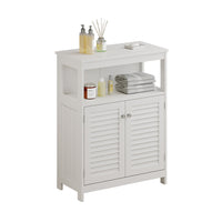 Vicco Mobiletto bagno Bianco 60 x 80 cm con ante e vano a giorno