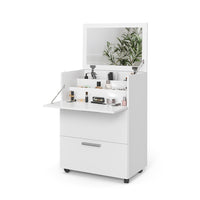 Vicco Tavolo da toeletta Bianco 65.8 cm con 2 cassetti