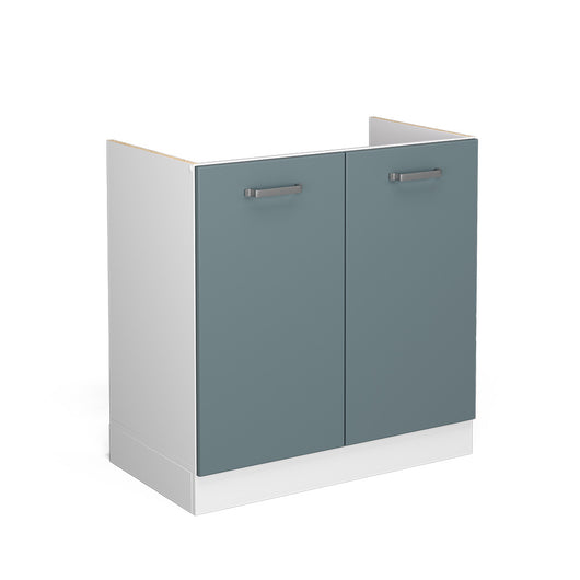 Vicco Base per lavello Grigio-blu 80 cm con ante, senza piano di lavoro