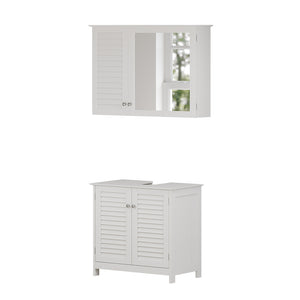 Vicco Set di mobili da bagno Bianco 2 parti