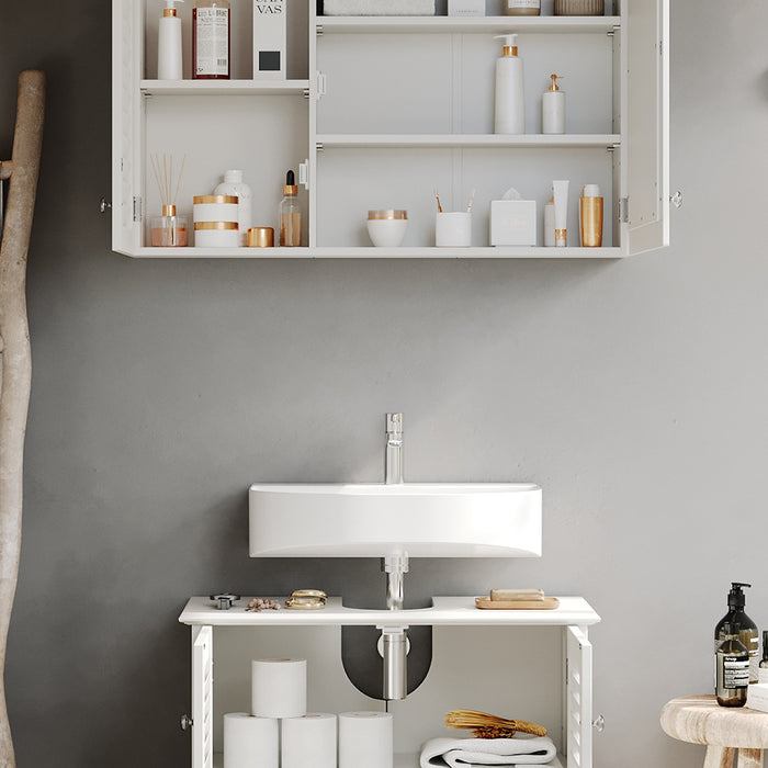 Vicco Set di mobili da bagno Bianco 2 parti