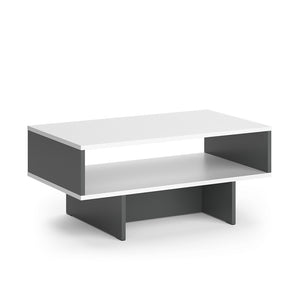 Vicco Tavolino da salotto Bianco/antracite 80 x 46,2 cm con 1 ripiano