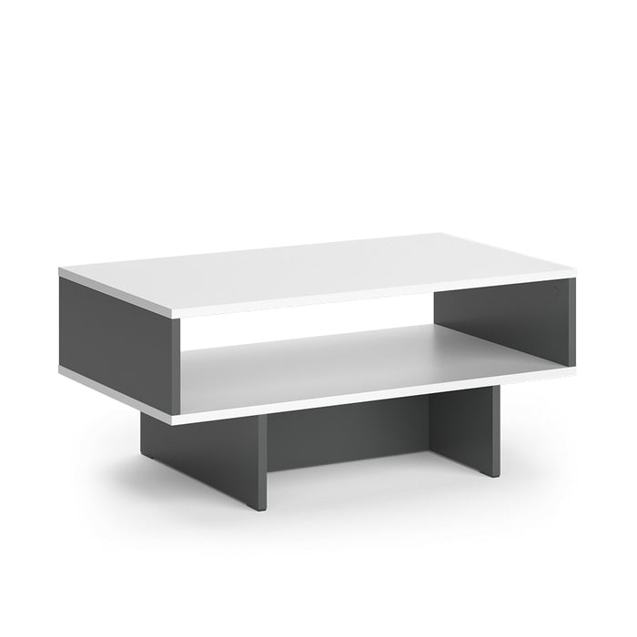 Vicco Tavolino da salotto Bianco/antracite 80 x 46,2 cm con 1 ripiano