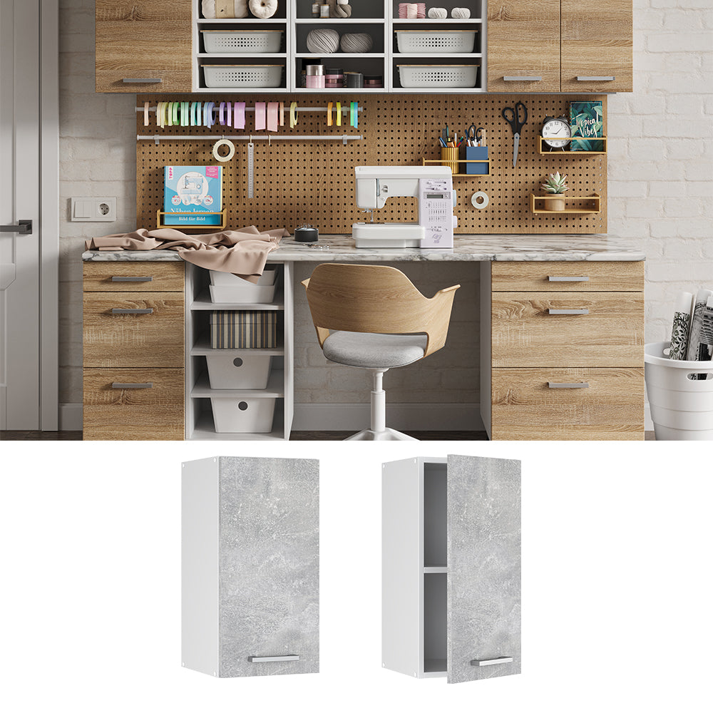 Vicco Pensile universale Calcestruzzo 30 cm con anta