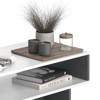 Vicco Tavolino da salotto Bianco/antracite 80 x 46,2 cm con 1 ripiano