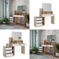 Vicco Tavolo da toeletta Bianco/Sonoma 139.8 cm