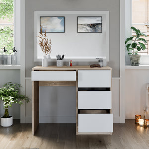 Vicco Tavolo da toeletta Sonoma 40 cm con 4 cassetti