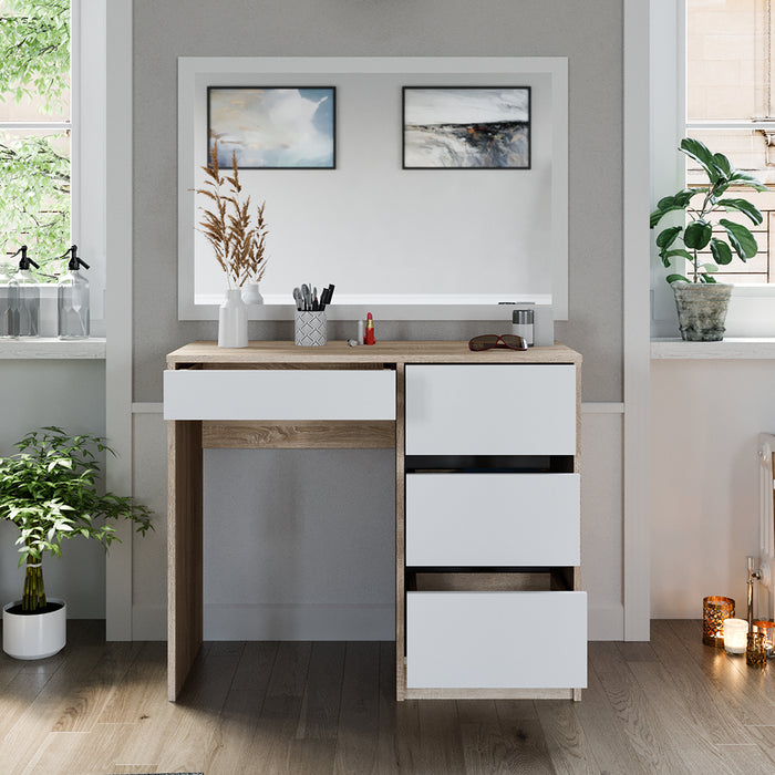 Vicco Tavolo da toeletta Sonoma 40 cm con 4 cassetti