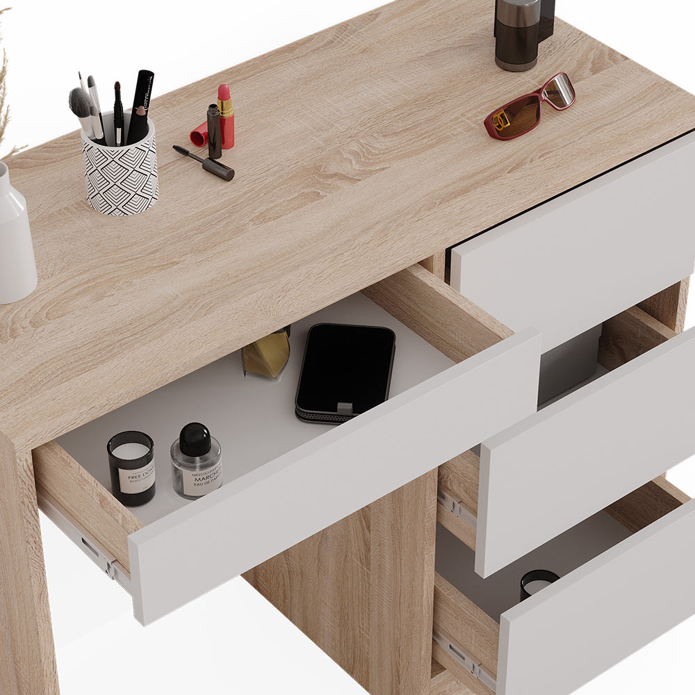 Vicco Tavolo da toeletta Sonoma 40 cm con 4 cassetti