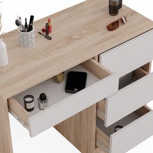 Vicco Tavolo da toeletta Sonoma 40 cm con 4 cassetti