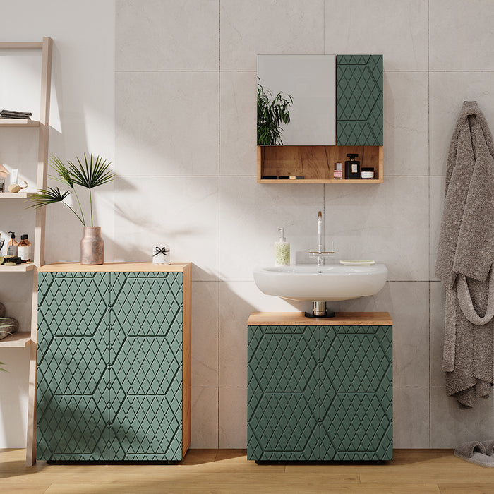 Vicco Mobile midi Goldkraft rovere/verde 60 x 81 cm