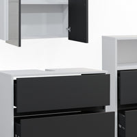 Vicco Set di mobili da bagno Bianco/antracite 3 parti
