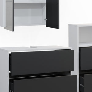 Vicco Set di mobili da bagno Bianco/antracite 3 parti